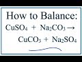 Balancing Chemical Reactions Concepts