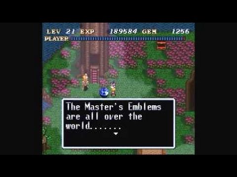 Soul Blazer Blader 1992 SNES All 8 Master S Emblems Locations Magic Bell