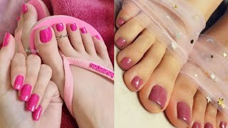 Top 20 toe nail colors designs ideas// Latest top trending toe nail pedicure designs collection 2024