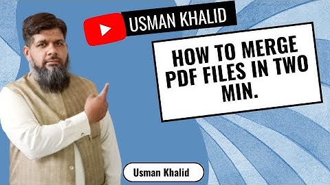 "How to Merge PDF Files: Simple and Fast Method" using CamScanner|Usman Khalid
