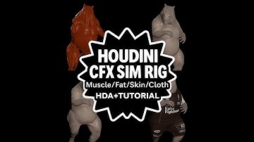 4 Muscles Overview | Intro to Character FX Course in Houdini using Vellum and TOPs