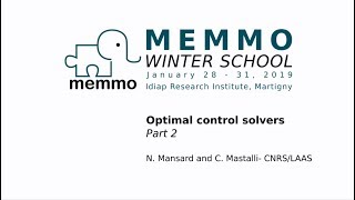 [memmows] Optimal control solvers part 2
