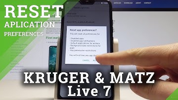 Reset App Preferences KRUGER & MATZ Live 7 - Restore App Permissions