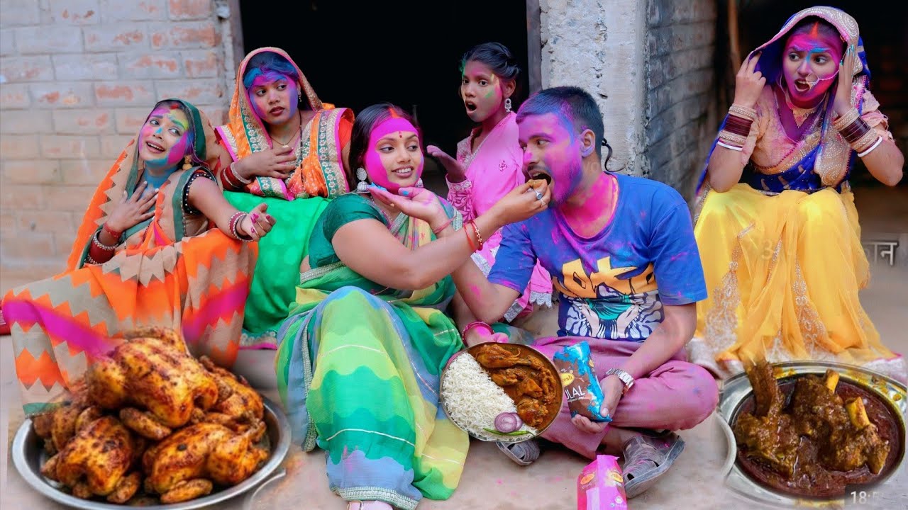 चटोरीन सास/देखिए होली के दिन मछली-मुर्गा खिलाकर दामाद ने सास को ही कर दिया प्रेग्नेट,Khushboo comedy