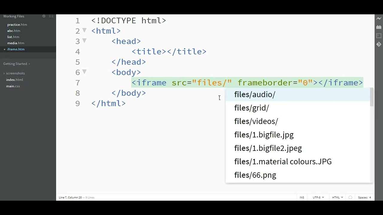22 Adding media iframe part 1 - YouTube