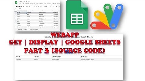 Google Apps Script Tutorial for Beginners - Get and Displaying Data from Google Sheets (Part 3)