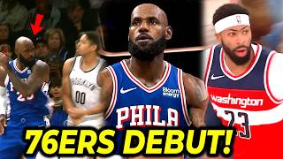 LeBron Sixers DEBUT, muntik mapaaway! | Anthony Davis first game as Wizards!