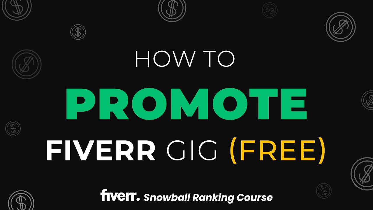 How to Promote Fiverr Gig on Social Media | Fiverr Gig Promotion Free ...
