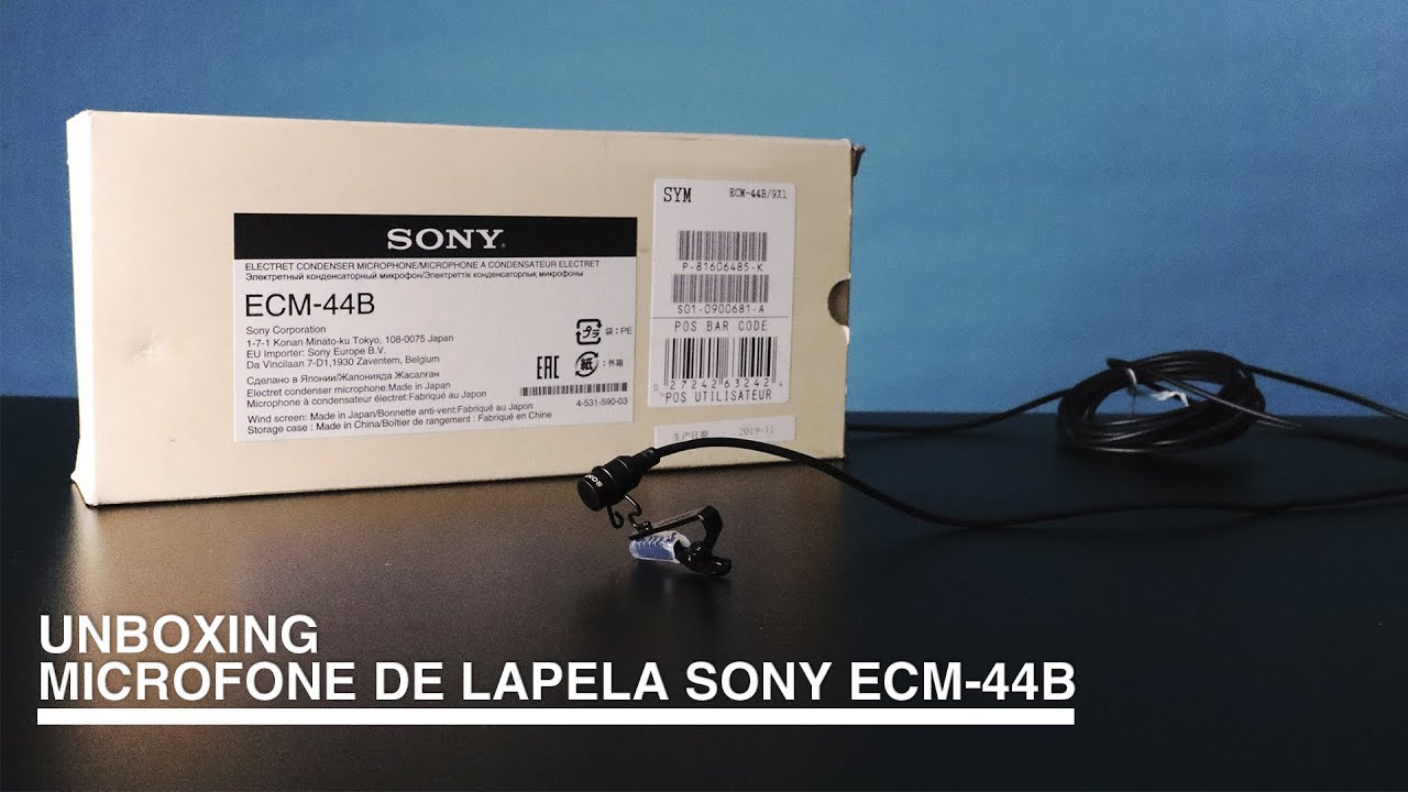 Sony ECM-44B Lavalier Microphone Unboxing