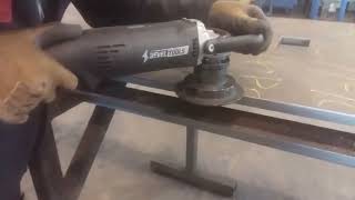 Beveling S355 steel with a Bevel Mate® EBA 12, 45 degrees, 5 mm bevel depth