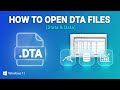 How to Open DTA Files (Stata)