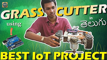 DIY Grass Cutting Rover using Arduino | Mobile Controlled Lawn Mower | In Telugu