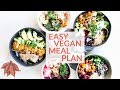 MEAL PREP LIKE A BOSS! | quick & easy vegan bowls + shopping list download
