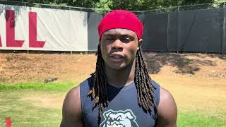 Christian Freeman - 2027 Southeast Raleigh RB talks at NC State football 7-on-7