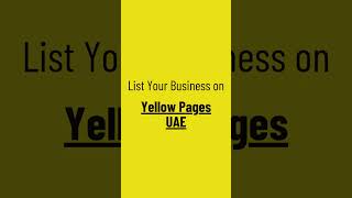 Yellow Pages UAE - List Your Business | Generate More Leads | Grow Your Sales