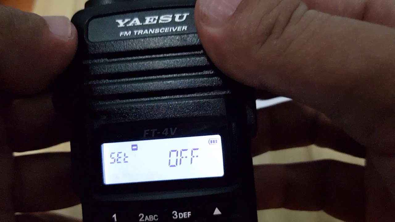 วิธีตั้งค่ารีพีทเตอร์ yeasu FT4V