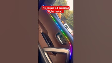 N Scorpio AmbientLight install .N Scorpio top model light fitting #scorpio #ambient #viral #video￼ ￼