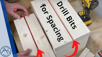 Drill Bit Spacing Technique | Measuring Gaps With Existing Tools | How To Space Wooden Treads￼￼