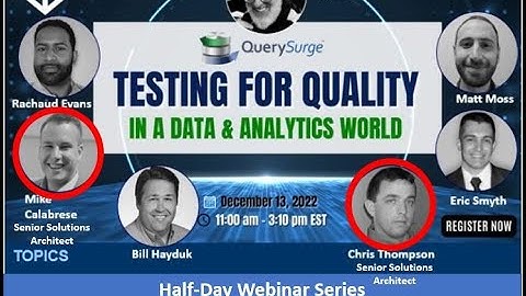 Test Guild/QuerySurge Webinar Series