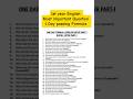 1st year English Most important question guess 2025 #shorts #short #shortvideo #11th #english