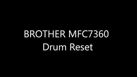 How to reset Brother Drum MFC 7360, MFC 7460DN, MFC 7860DW Dcp 7030 Printer. BROTHER DRUM ERROR
