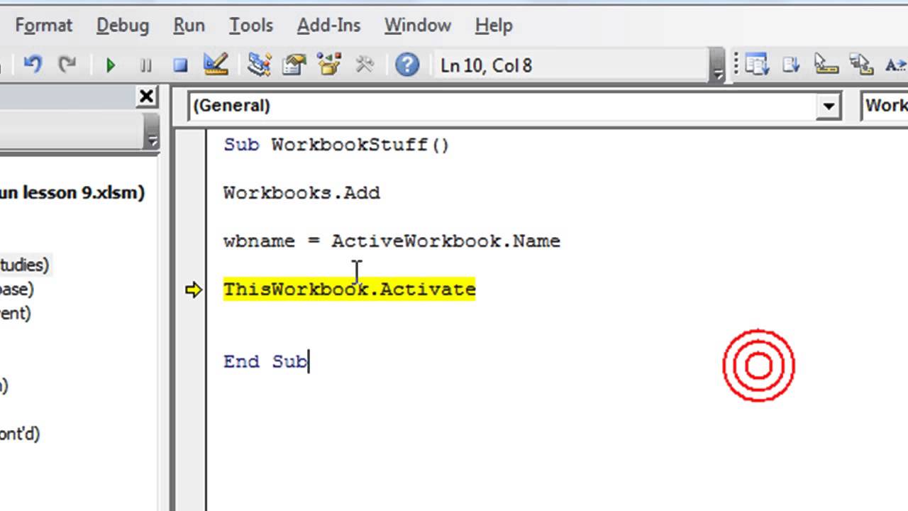 Activate A Named Worksheet Vba