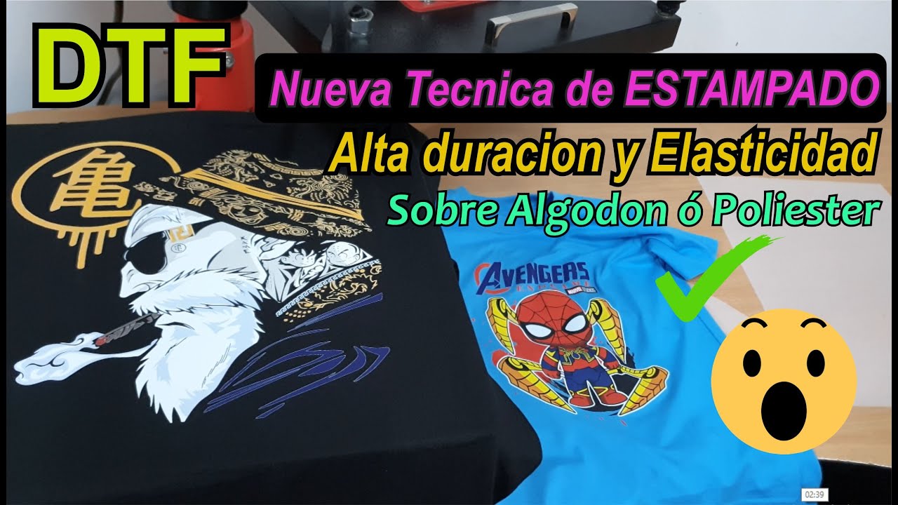 ⭐ DTF , Tutorial y proceso de estampado sobre Algodon⭐ - YouTube