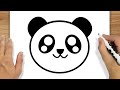 Como desenhar um panda kawaii fcil