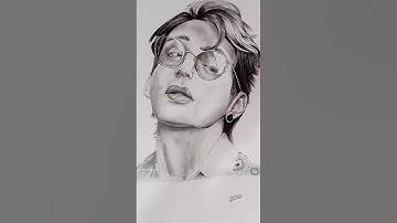 How to draw BTS V  ❤️pencil sketch #drawing #bts #prassdrawing