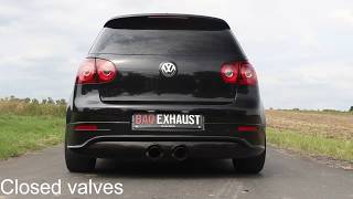 * Volkswagen * Golf R32 mk5 * Cat-back Baq Exhaust * Loud exhaust system sound