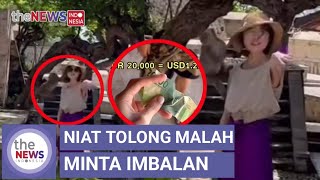 Viral! Kelly Korea Ditagih Imbalan Usai Ditolong Ambil Kacamata dari Monyet