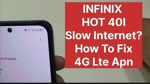 Infinix Hot 40i How To Apn Internet Setting