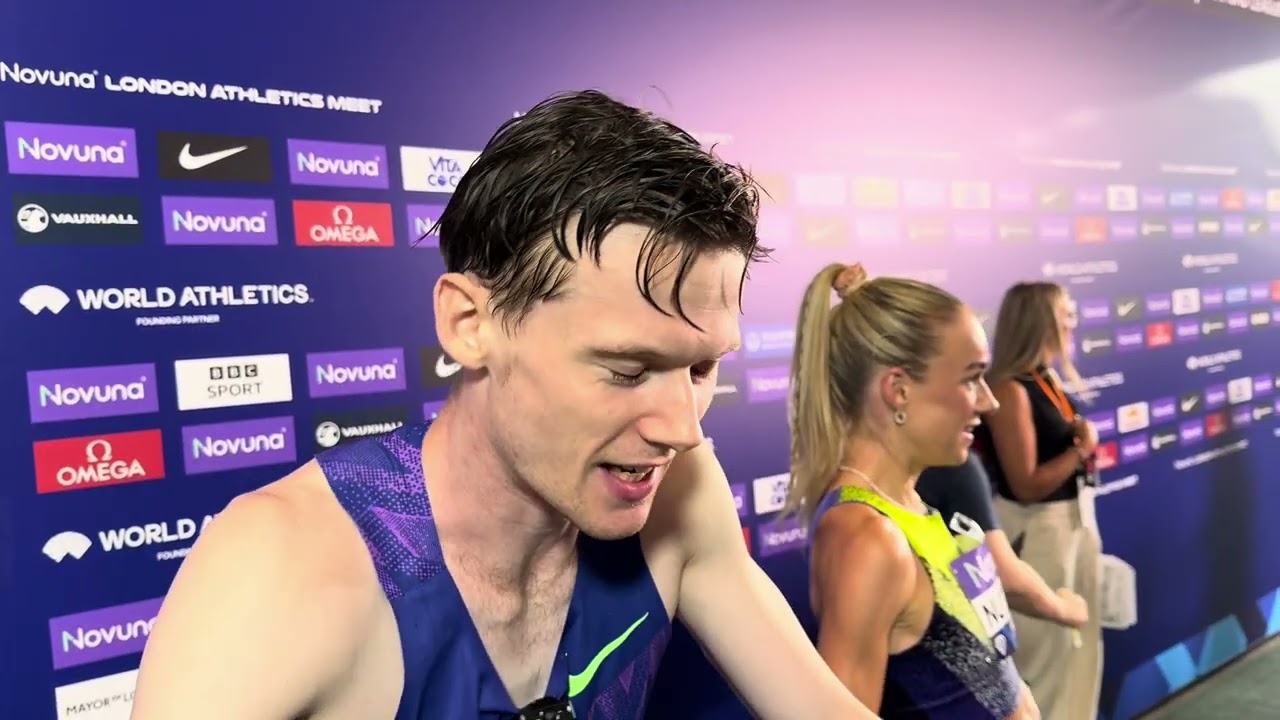 Max Burgin Reflects On 3rd Place, 1:43.30 In 800m At London Diamond League