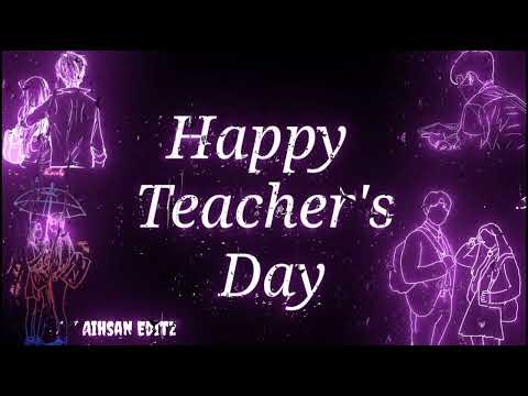 Happy Teachers Day || Black Screen WhatsApp Status Video || Happy Teachers day 2022 Status #teacher