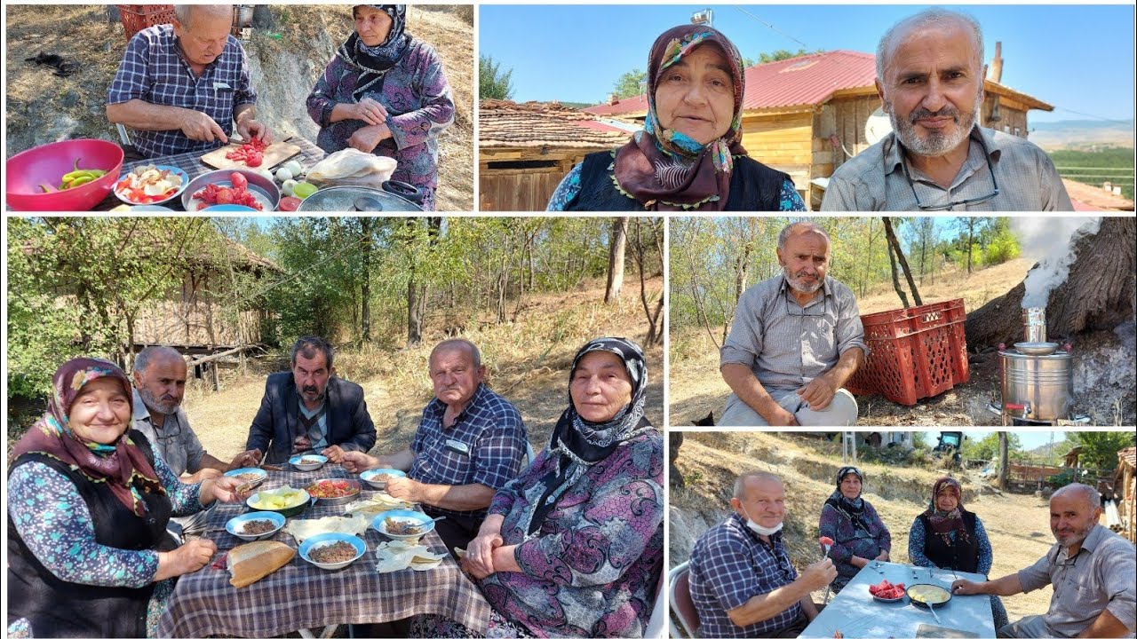Semaverde çay ve Kezban yengemden öğlen yemeği