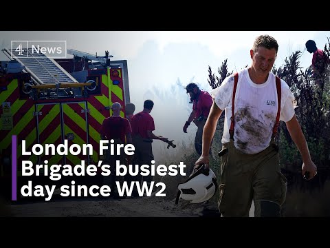 UK heatwave: London Fire Brigade in busiest day since WW2