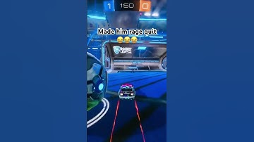 Toxic kid rage quits after this demo play Ranked 3v3s #rocketleague #rocketleagueclips #gaming
