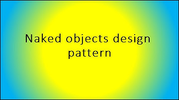 Naked objects design pattern