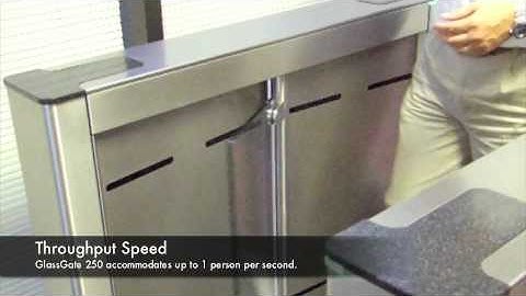 Glass Speedgate Turnstile - Traffic Jams are History
