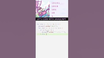 Number pattern program in javascript | javascript tutorial for beginners #shorts#javascript#pattern
