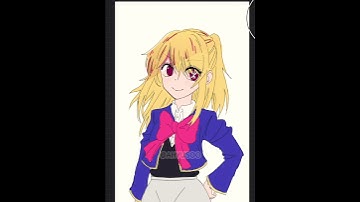 drawing Ruby Hoshino from Oshi No Ko (ORIGINAL) #oshinoko #ruby #art #anime