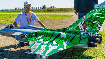 VERTICAL FLYING! RAFALE RC TURBINE JET WITH VECTOR THRUST | JONATHAN BOSSION | JET POWER 2018