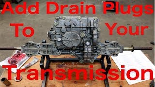 EASILY Add Drain Plugs To Your Transmission (Tuff Torq)