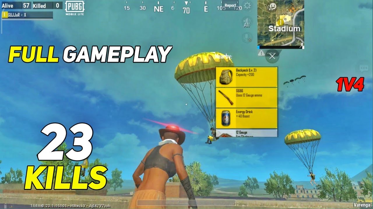 23 KILLS 🔥! SOLO VS SQUAD FULL GAMEPLAY - PUBG MOBILE LITE BGMI LITE ...