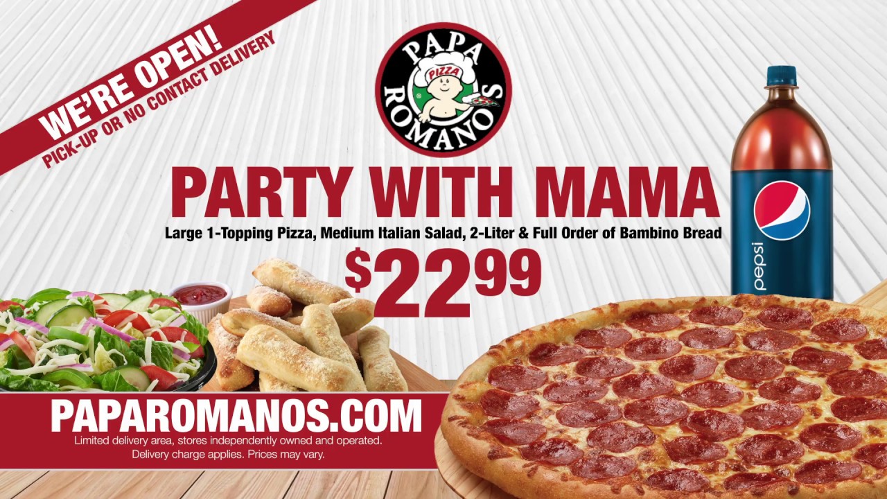 Order Today - Papa Romano's