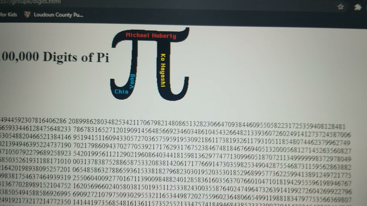 I Recited The First 100,000 Digits Of Pi!!! YouTube