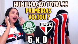REACT PALMEIRAS 5 X 0 SÃO PAULO - FOMOS HUMILHADOS NOVAMENTE
