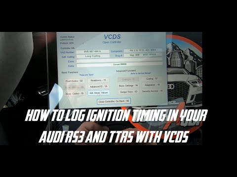 How To Log Ignition Timing In Your Audi RS3 and TTRS with VCDS