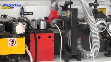 Working show of Schnell Semi-automatic Edge Banding Machine FZ-40E