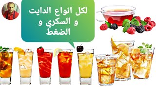 شاي الفواكه الساخن والمثلج الطريقة الاسكندنافية كيتو دايت و للسكري و ضغط الدم - Fruit tea